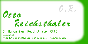 otto reichsthaler business card